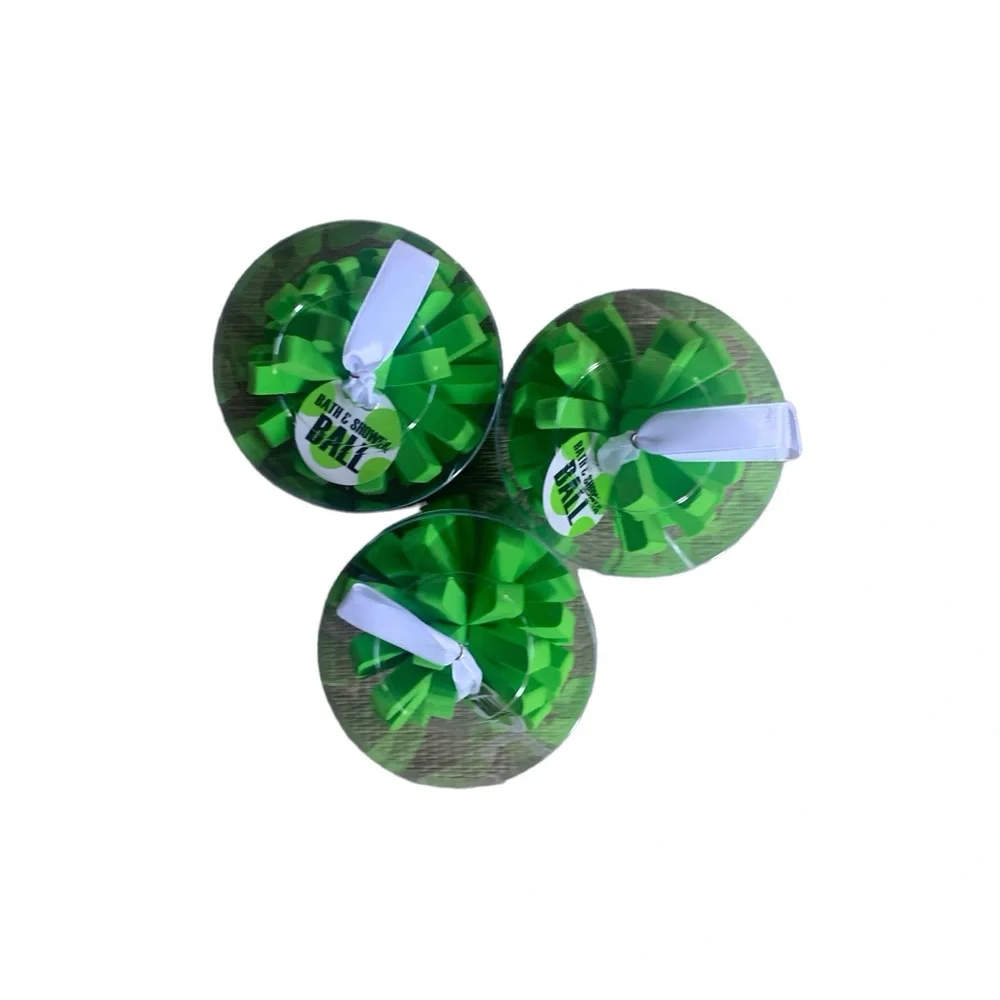 B9 NO Bath & Shower Ball 3 Piece Set Color Green